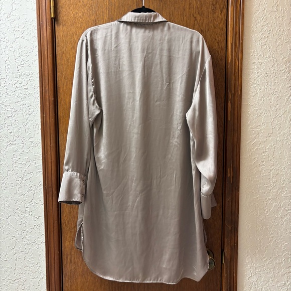 Zara Satan Dress Size Large - Picture 2 of 5